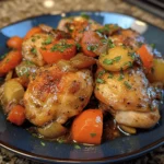 Garlic Butter Chicken Thighs with Vegetables