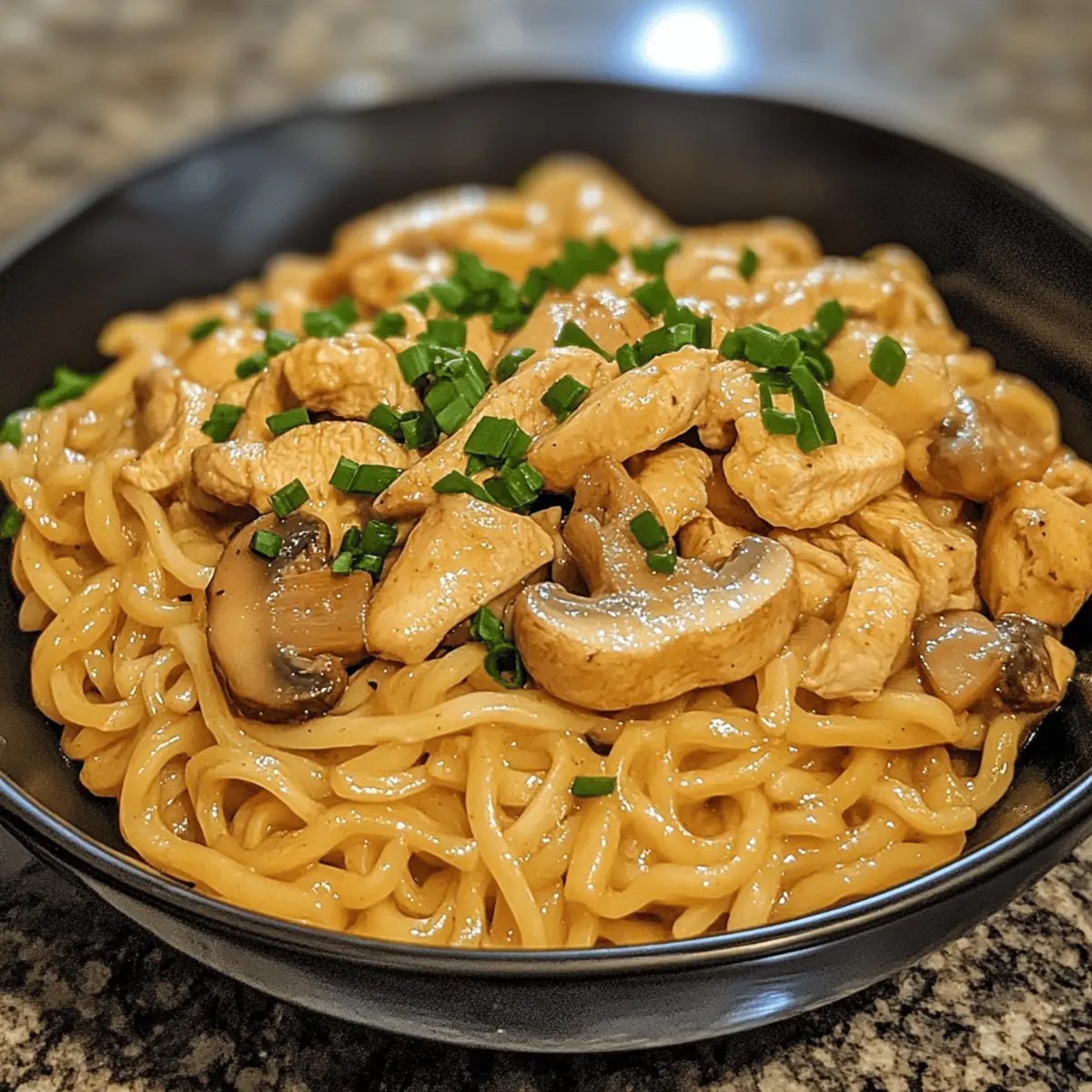 Chicken & Mushroom Egg Noodles
