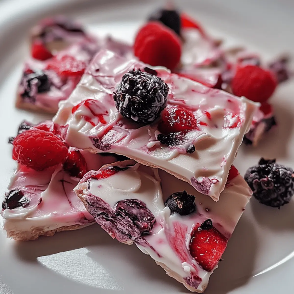 Healthy Berry Yogurt Bark