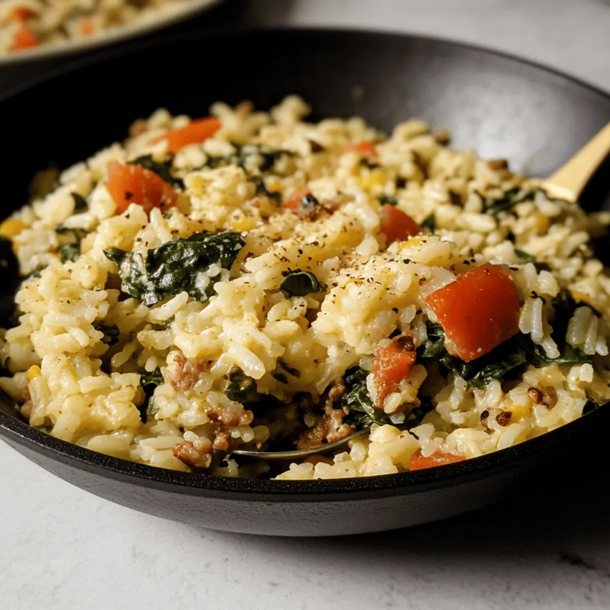 Budget-Friendly Spinach Rice Skillet