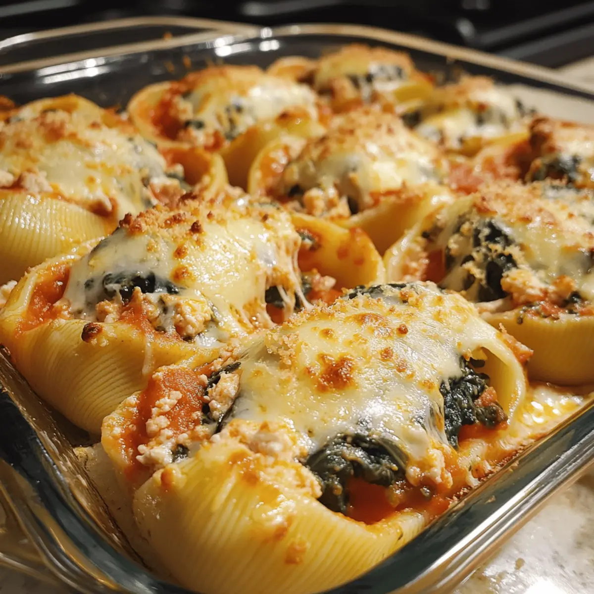 Spinach Ricotta Stuffed Shells