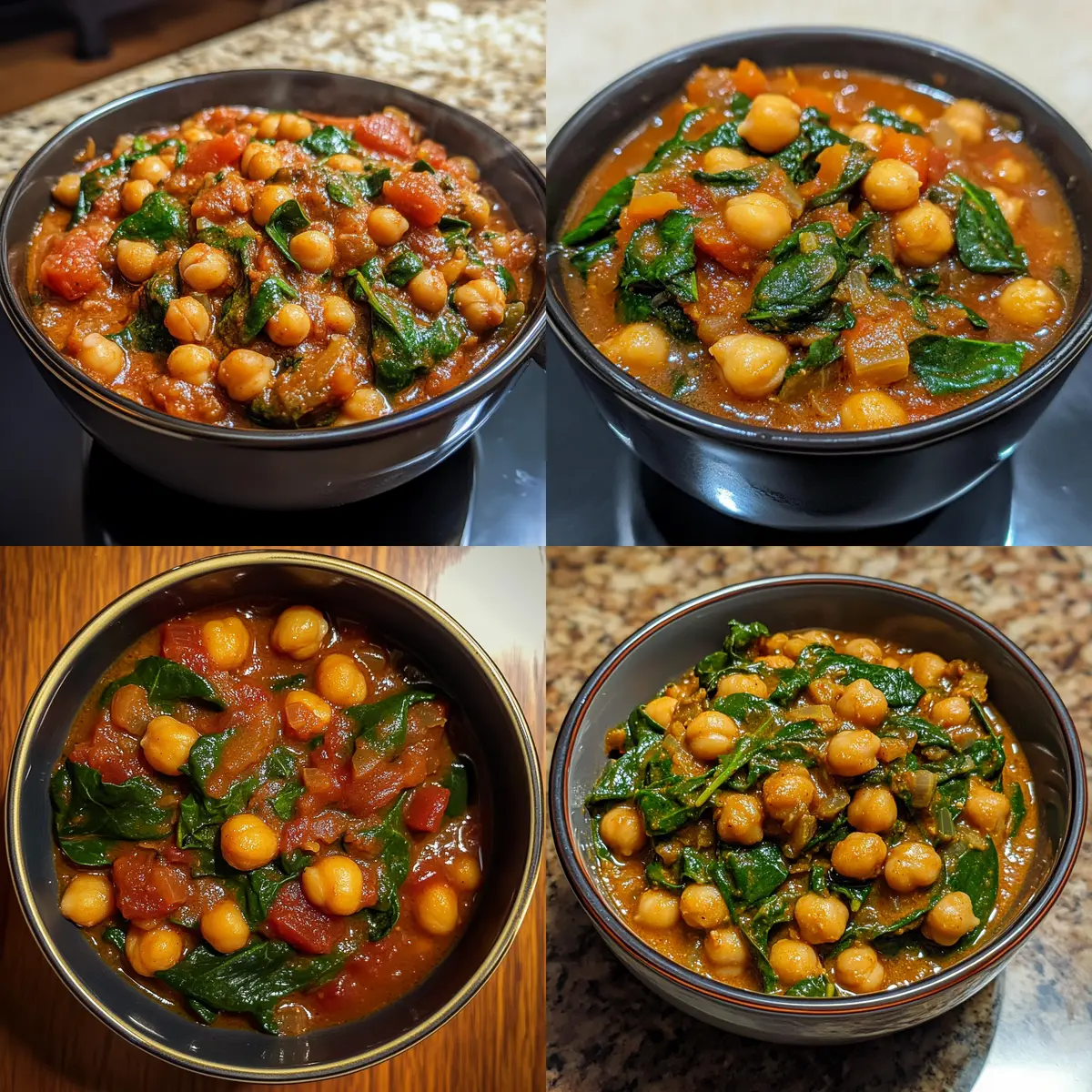 Spiced Chickpea & Spinach Stew