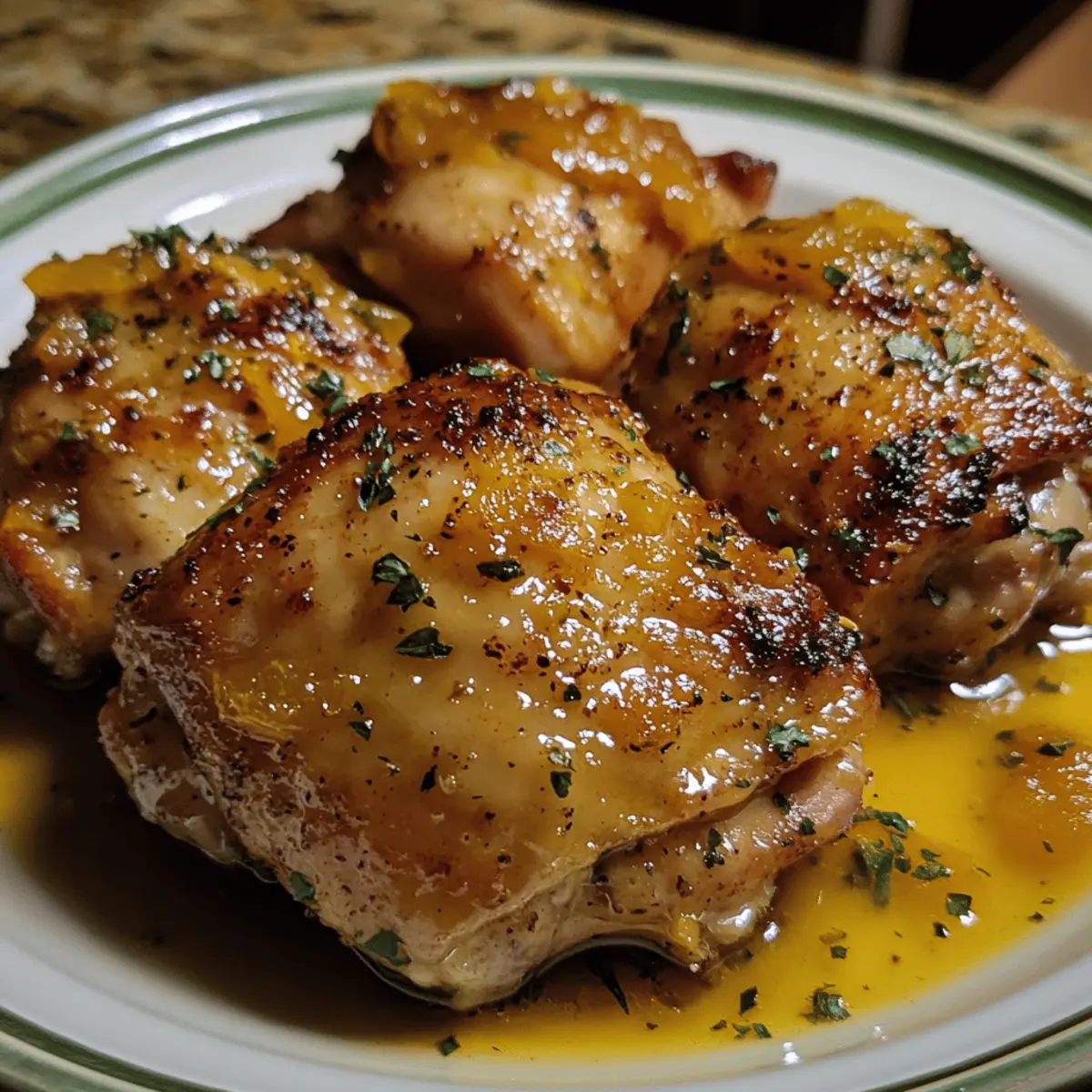 Crockpot Orange Glazed Chicken Thighs