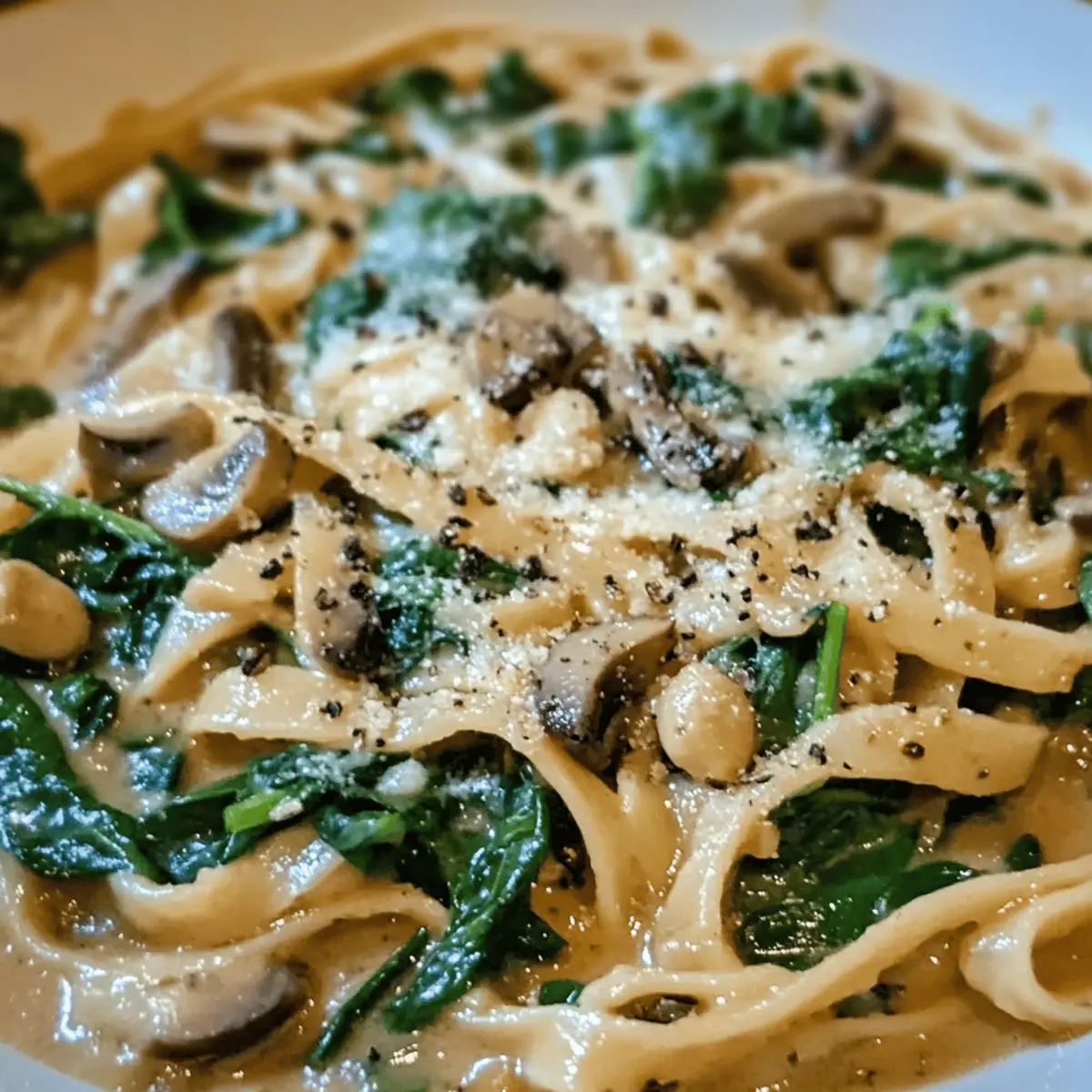 Spinach Garlic Pasta