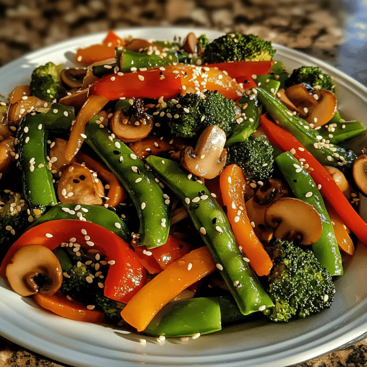 Vegetable Stir-Fry with Sesame Sauce
