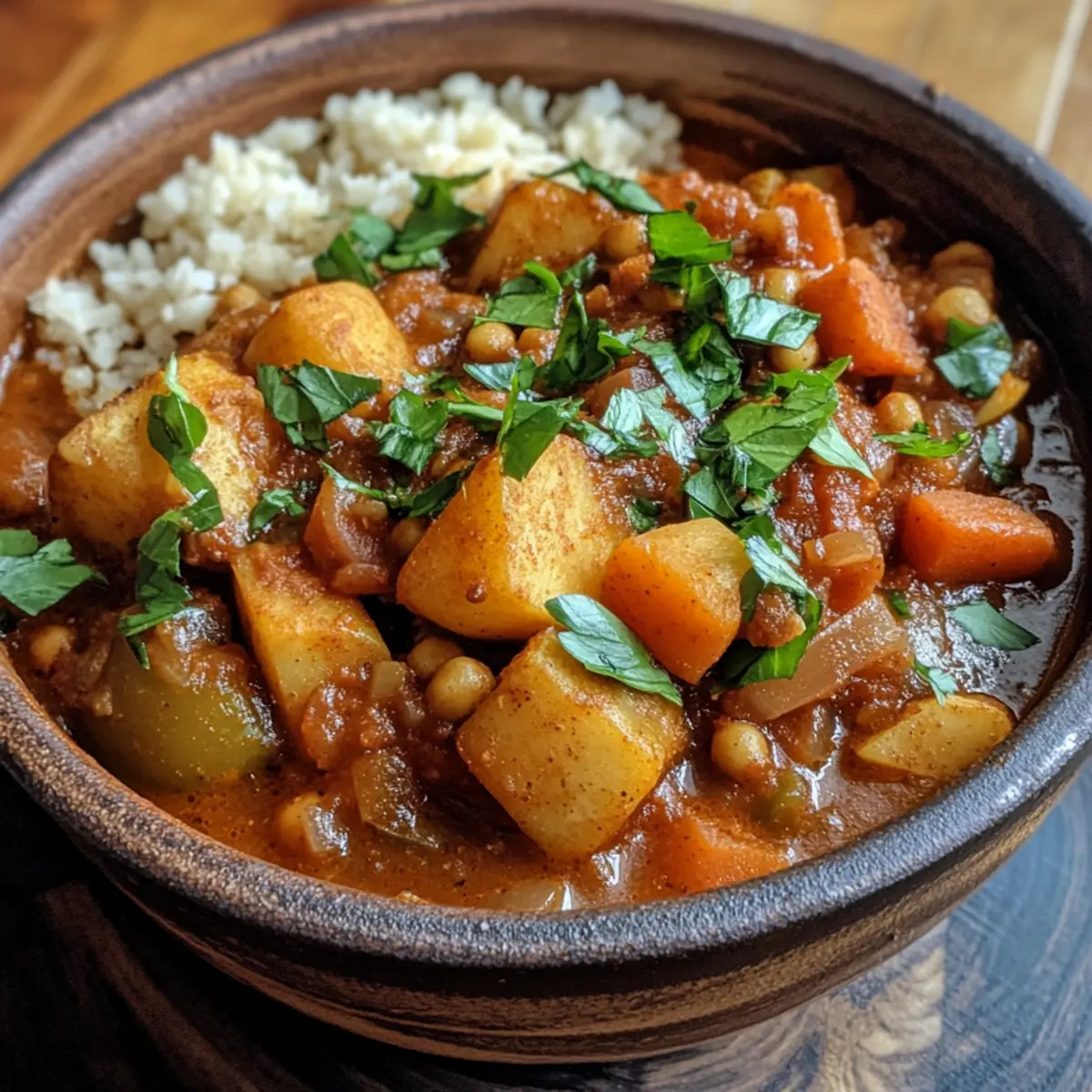 Crockpot Moroccan Veggie Stew