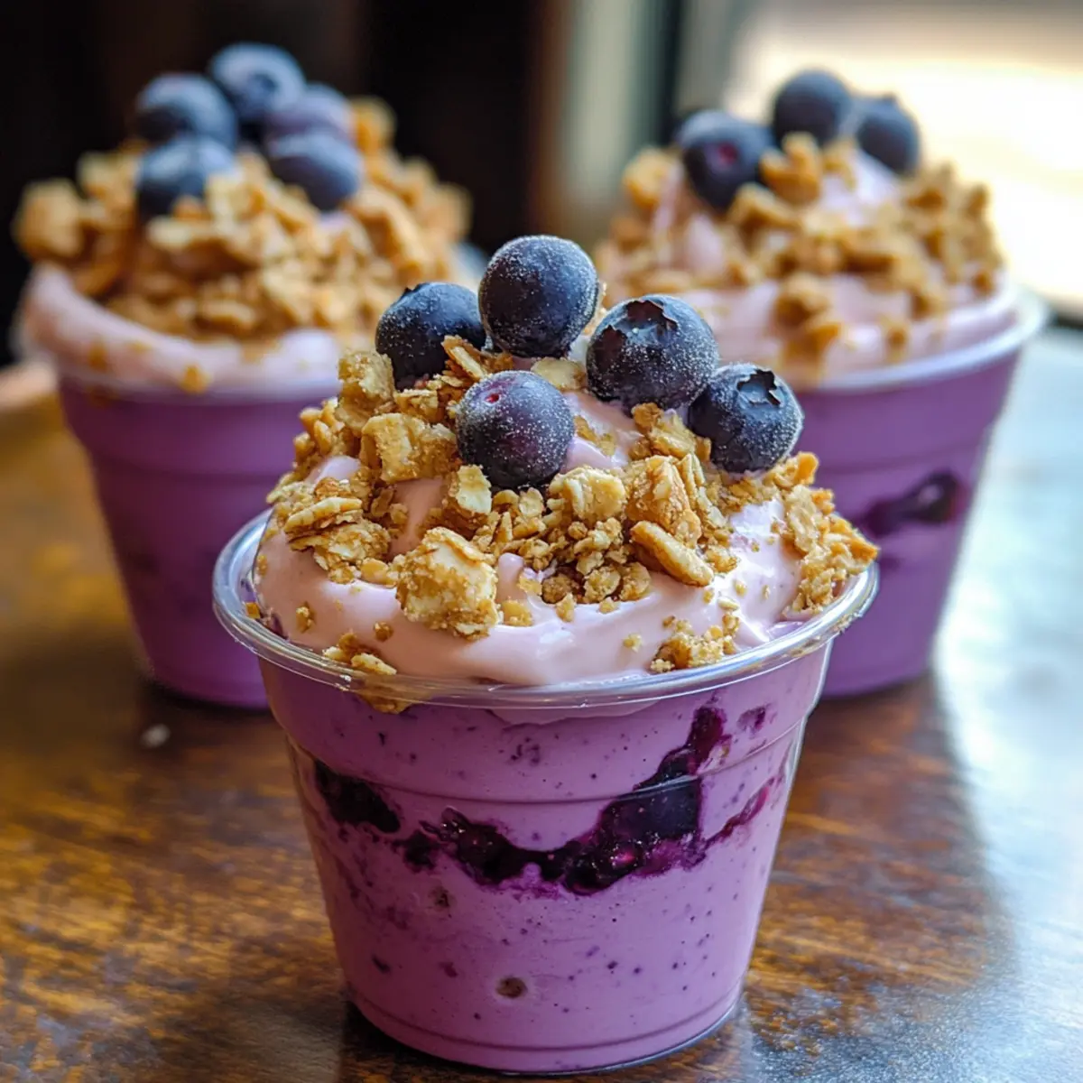 Blueberry Yogurt Crumble Cups