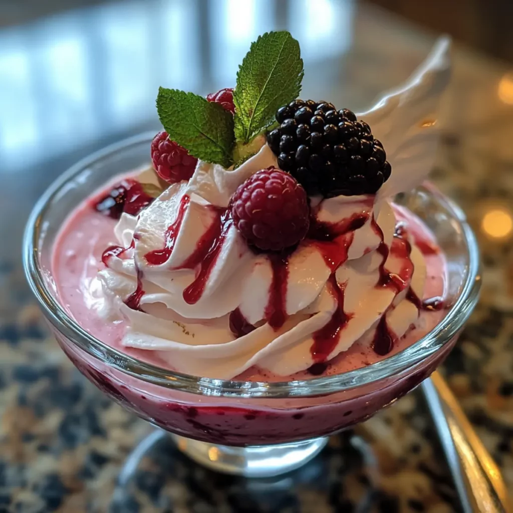 Light Yogurt Berry Dessert
