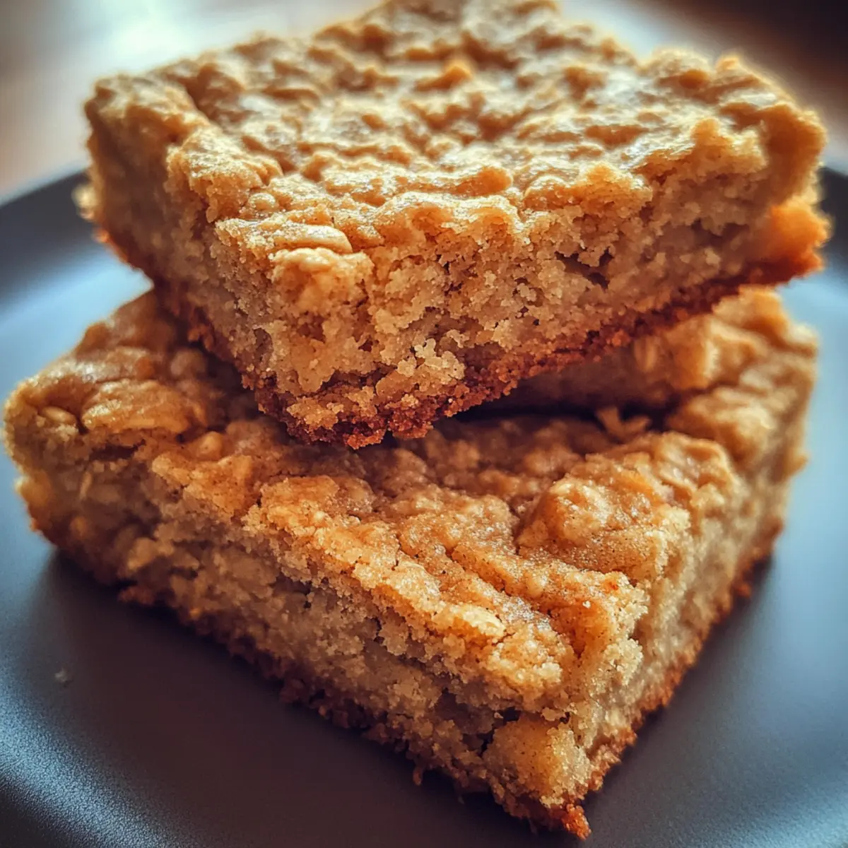 Vanilla Oatmeal Cookie Squares