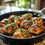 Glazed Chicken Thigh Skillet