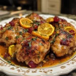 Cranberry Orange Slow Cooker Chicken Thighs