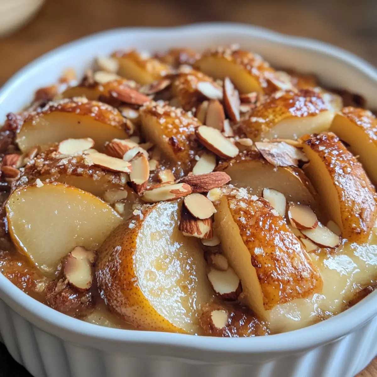 Baked Pear Almond Dessert Recipe