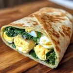 High-Protein Egg & Spinach Wraps