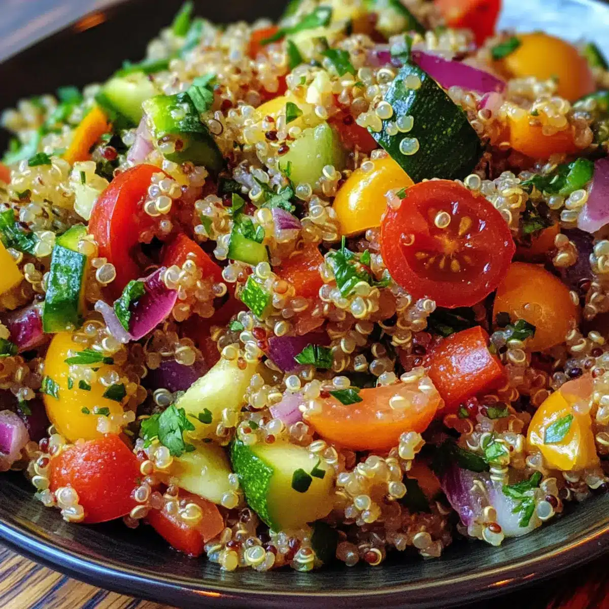 Mediterranean Quinoa & Veggie Salad