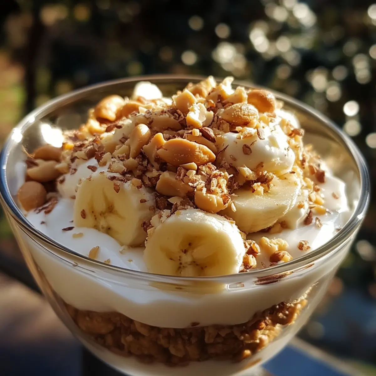 Banana Peanut Yogurt Snack