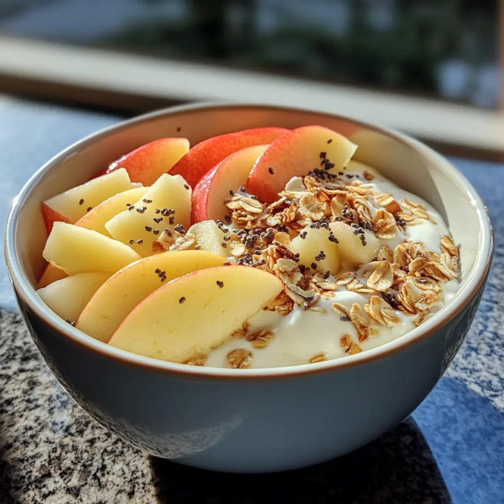 Healthy Apple Yogurt Breakfast