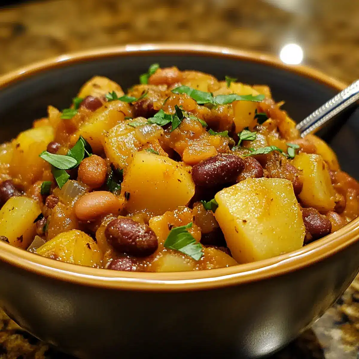 Slow Cooker Potato Bean Mix