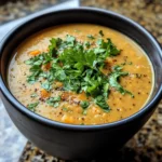 Creamy Sweet Potato & Lentil Soup