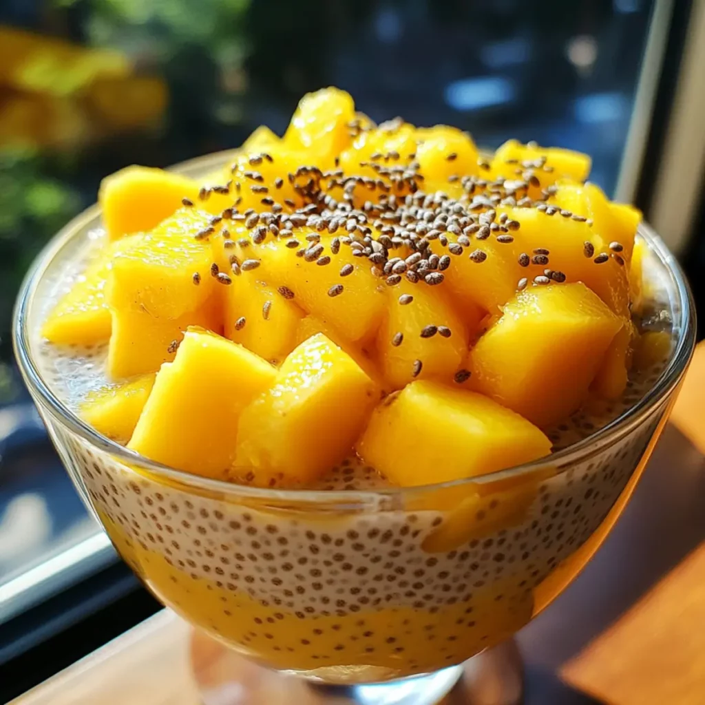 Mango Coconut Chia Pudding