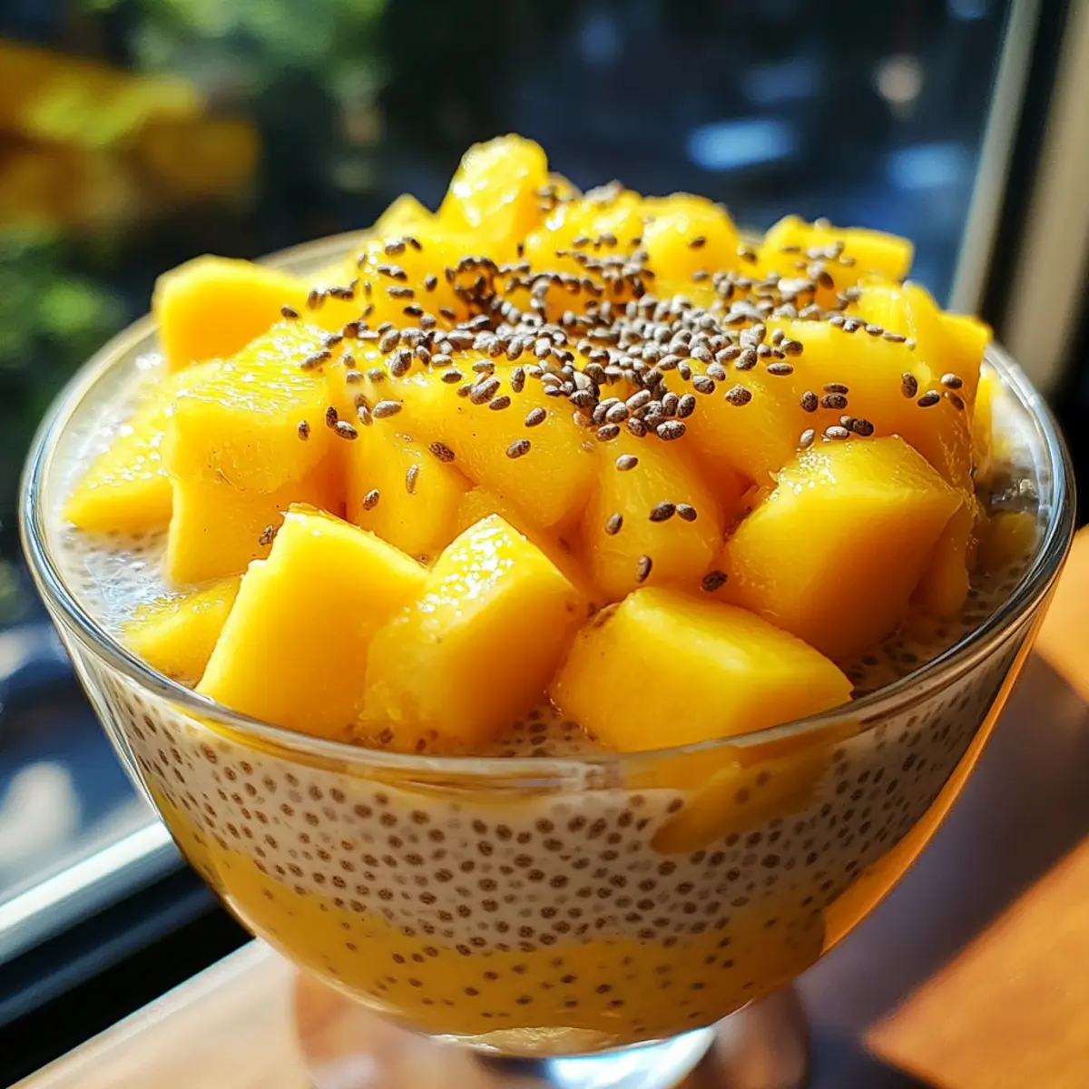 Mango Coconut Chia Pudding
