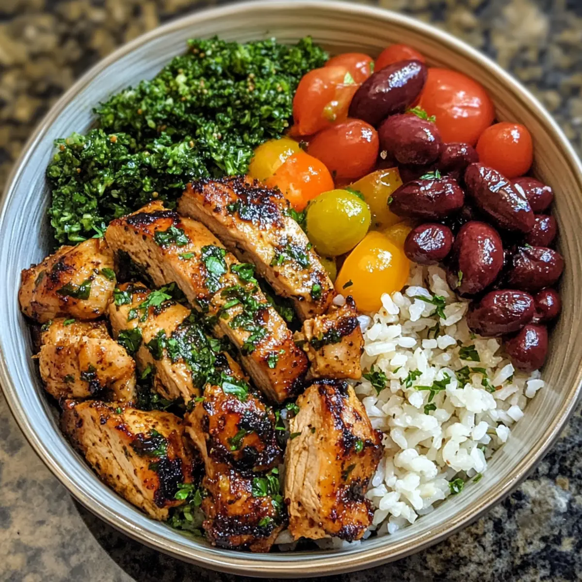 Mediterranean Chicken Thigh Bowl