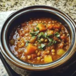 Slow Cooker Tomato Lentil Stew Recipe