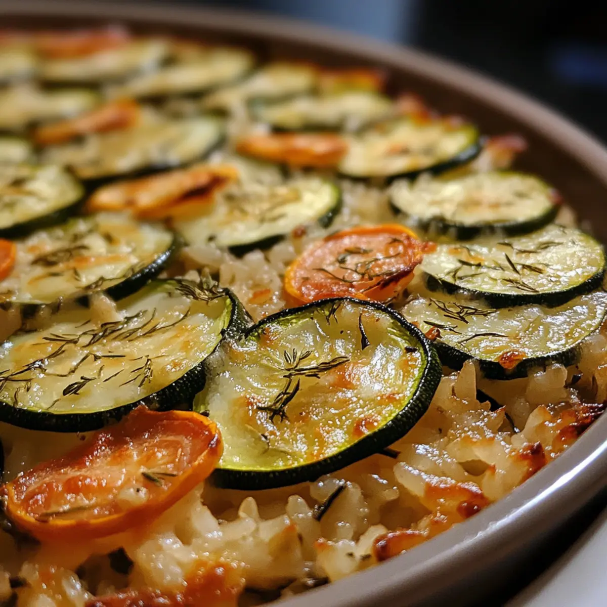 Vegetarian Zucchini Rice Bake Recipe