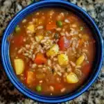 Crockpot Vegetable Rice Soup Recipe