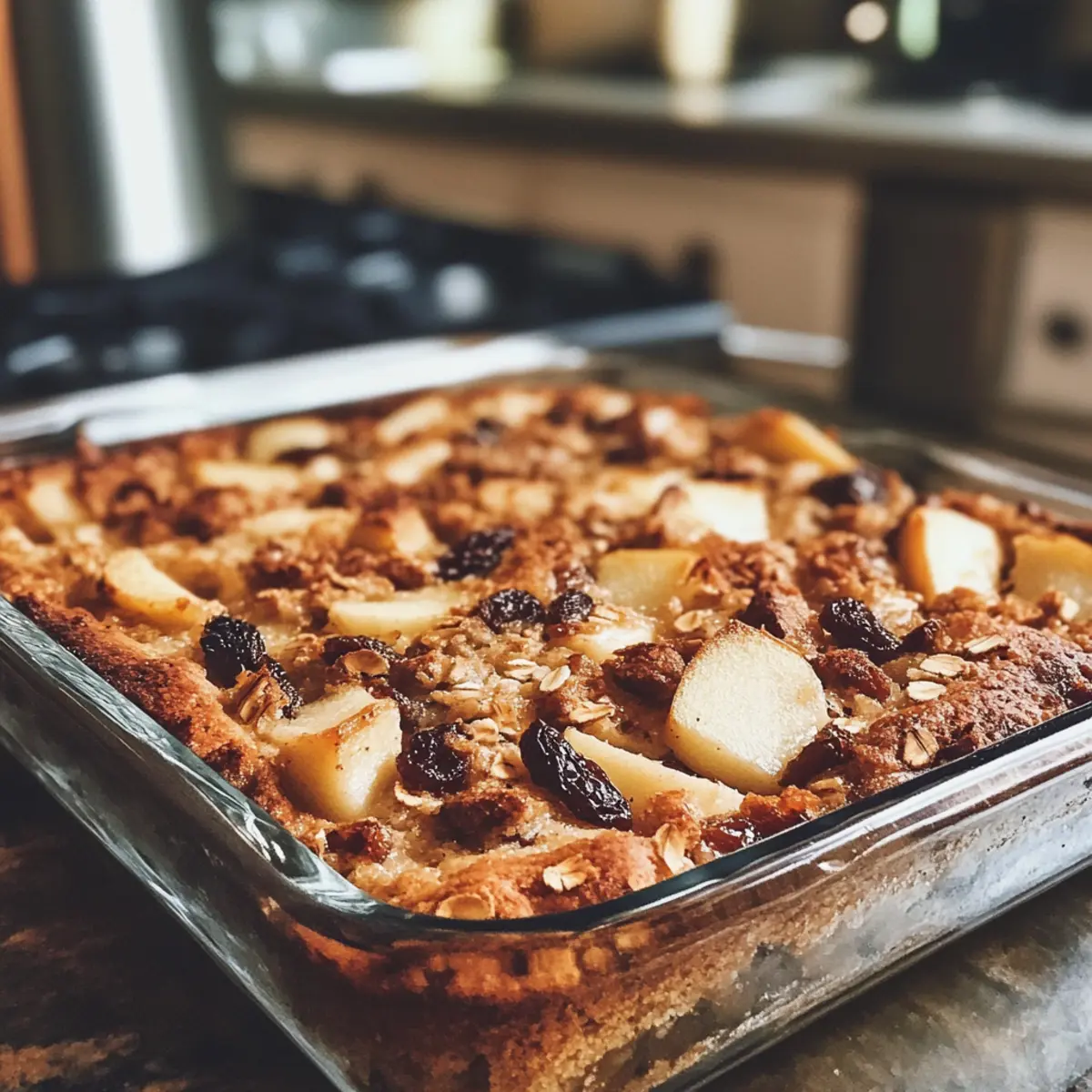 Apple Raisin Oat Bake Recipe