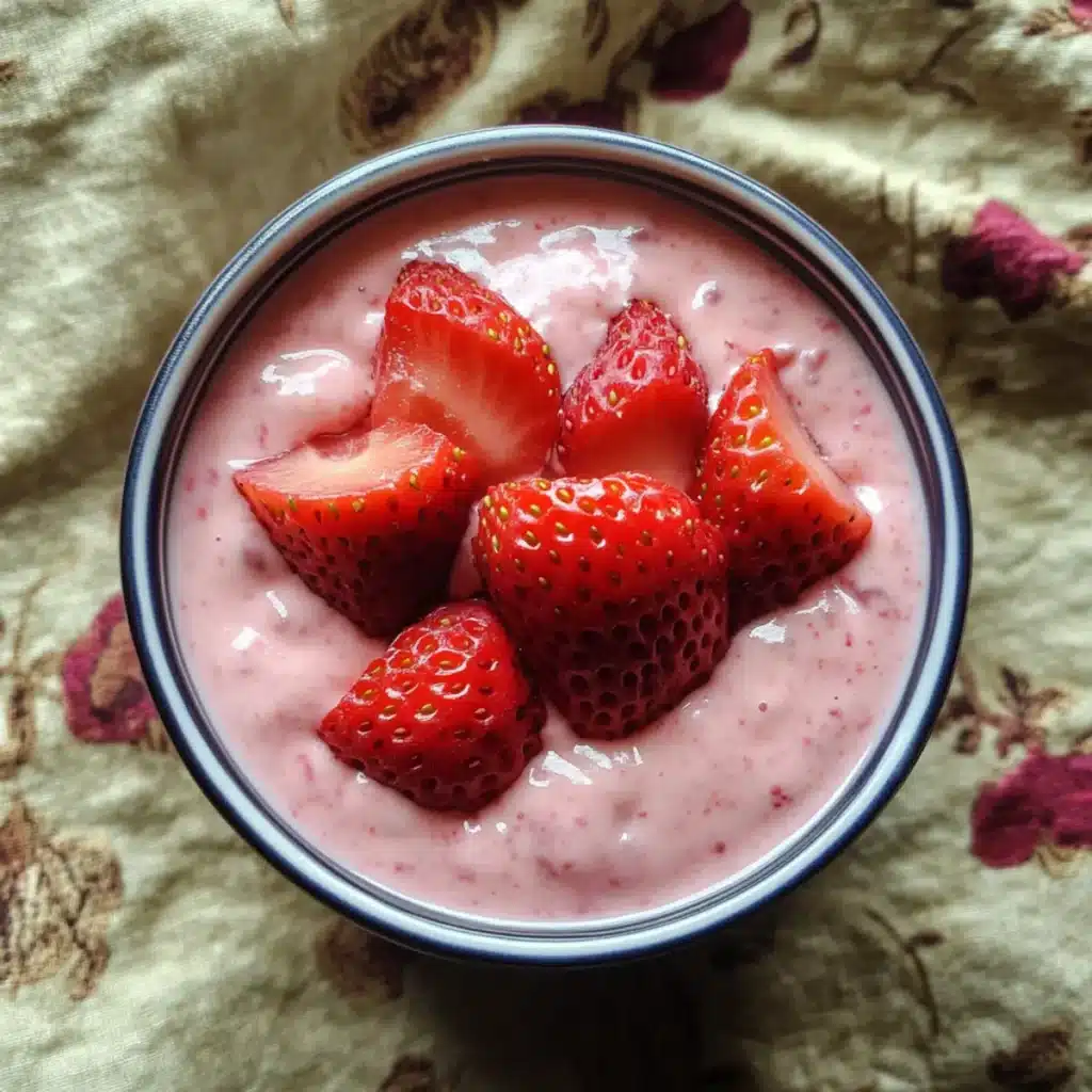 Healthy Strawberry Yogurt Pudding