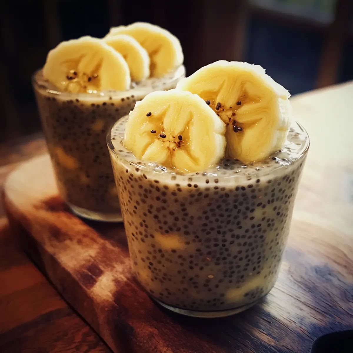 Healthy Banana Chia Cups