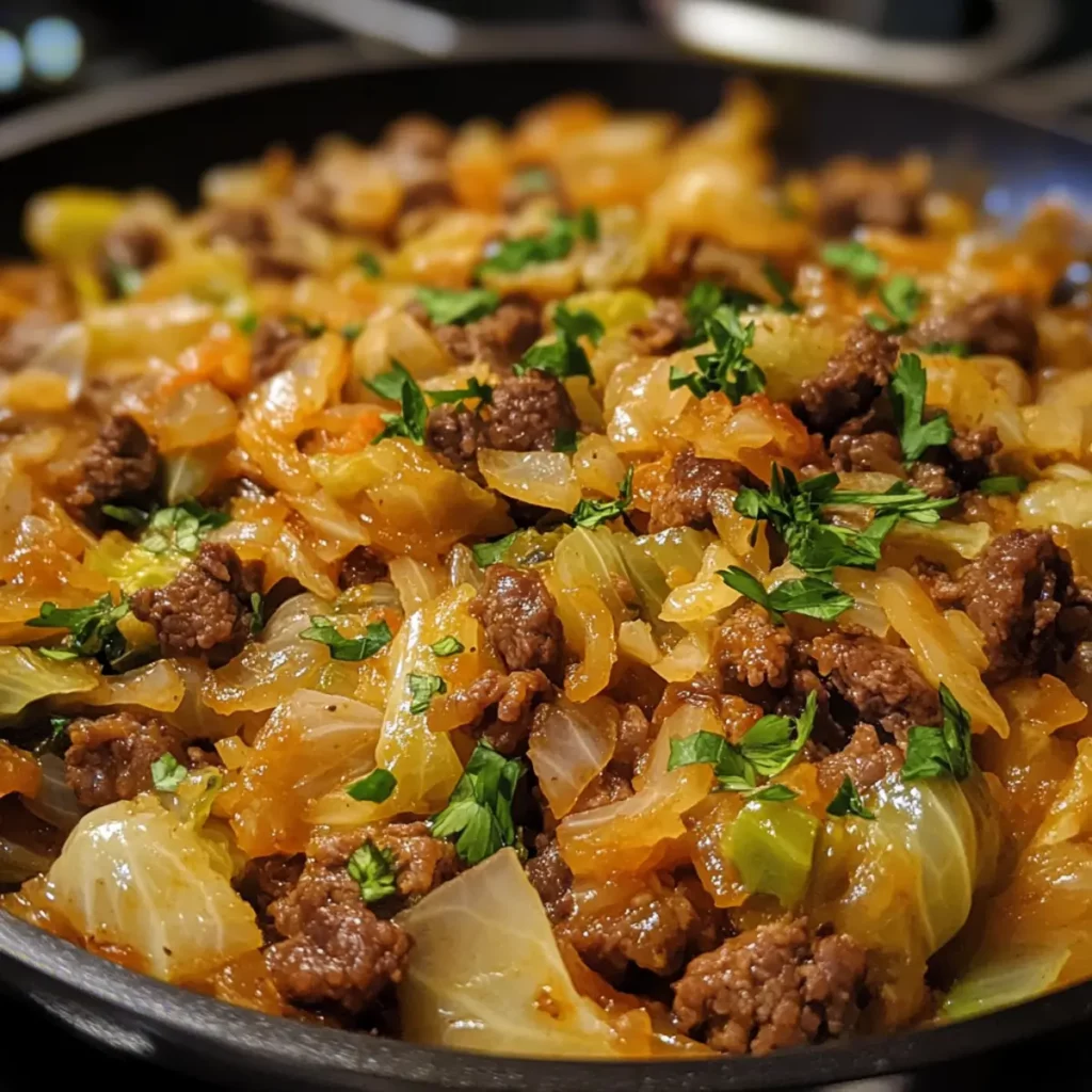 Budget-Friendly Beef Cabbage Skillet