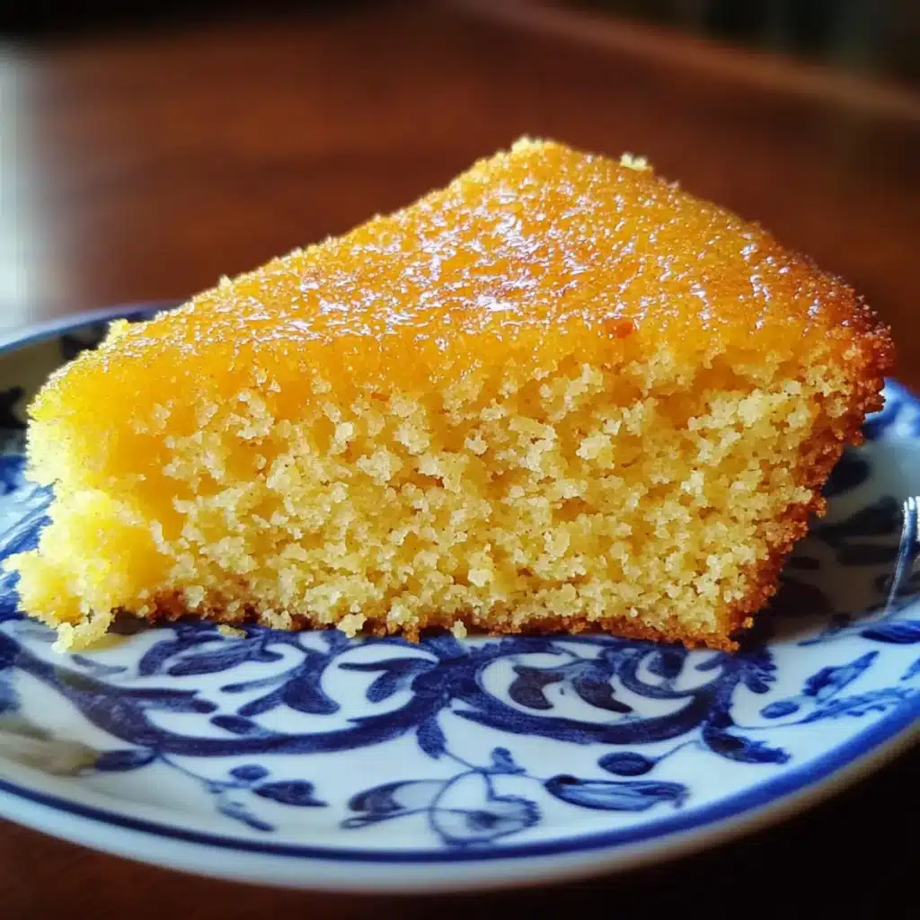 Baked Vanilla Cornmeal Cake