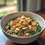 Garlic Spinach Quinoa Bowl