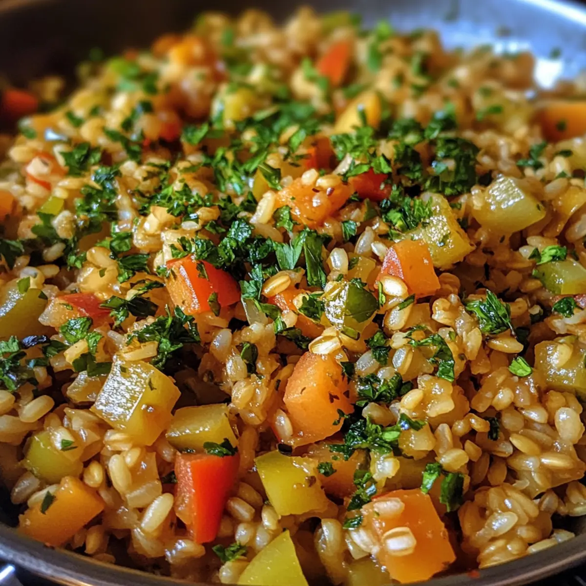 Vegetarian Barley Vegetable Pilaf Recipe