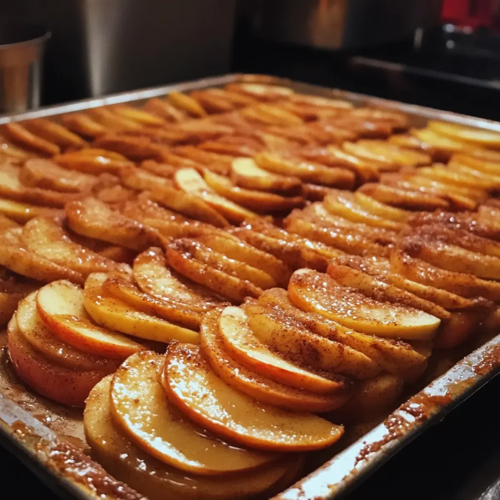 Baked Cinnamon Apple Tray