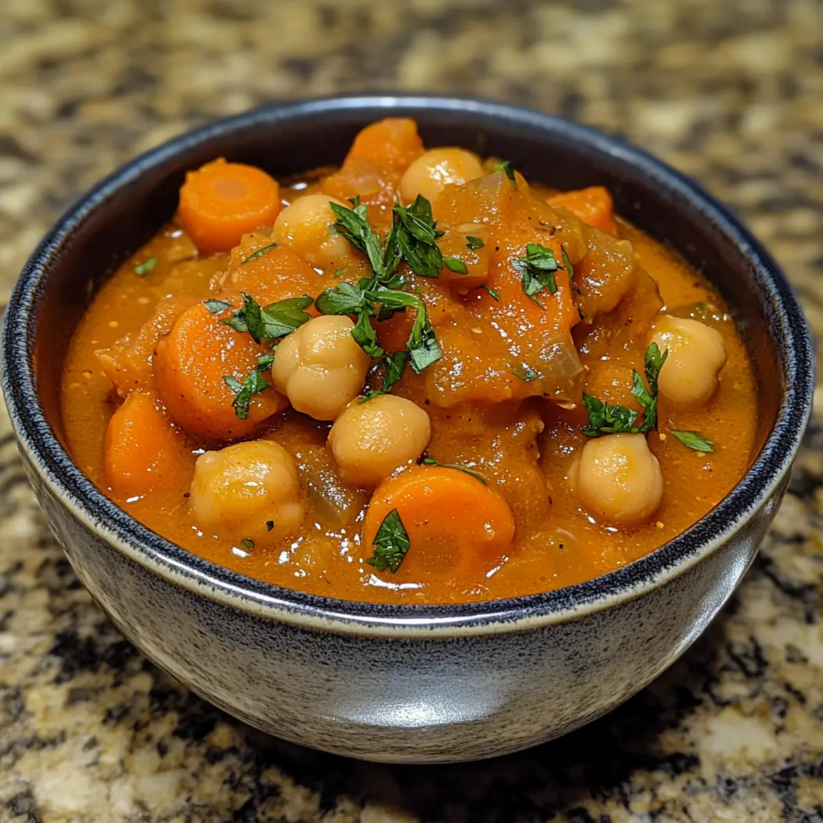 Slow Cooker Carrot Chickpea Stew