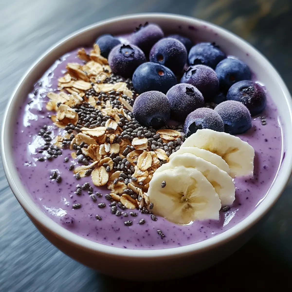 Blueberry Yogurt Smoothie Bowl