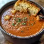 Slow-Roasted Tomato Garlic Soup Recipe