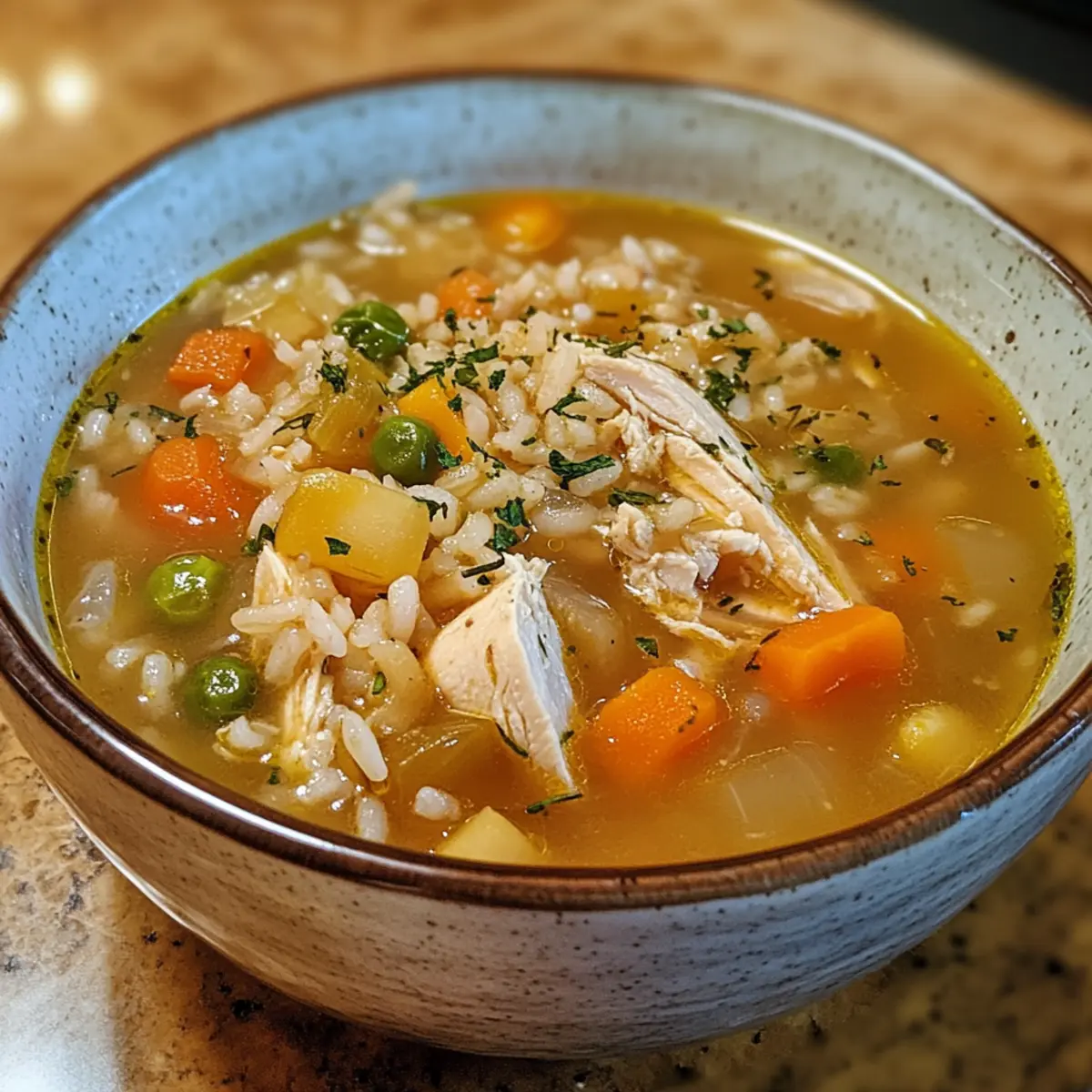 Chicken Vegetable Rice Soup Recipe