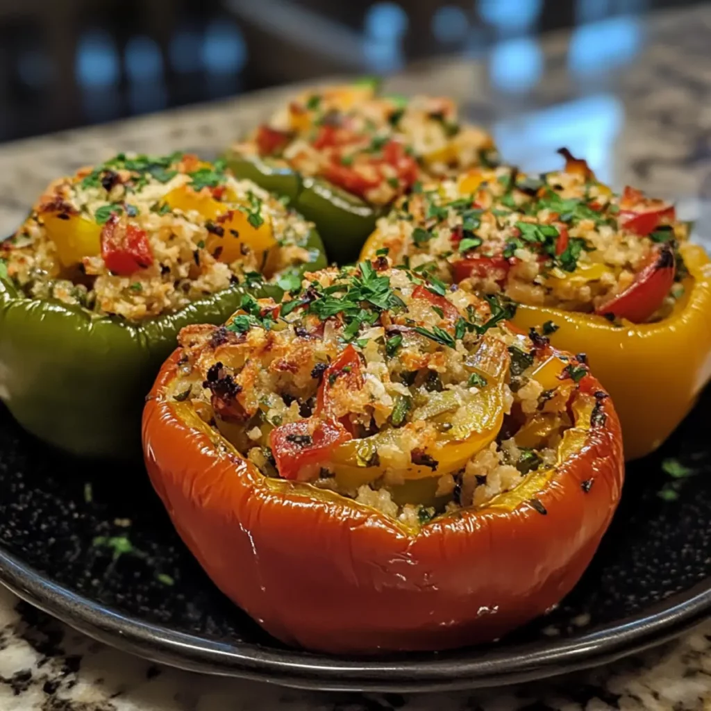 Mediterranean Stuffed Bell Peppers Recipe