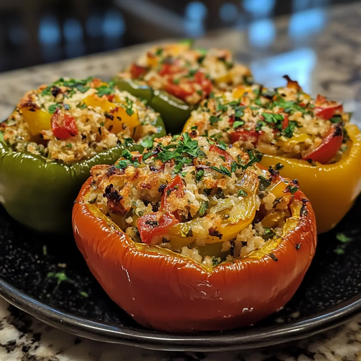 Mediterranean Stuffed Bell Peppers Recipe