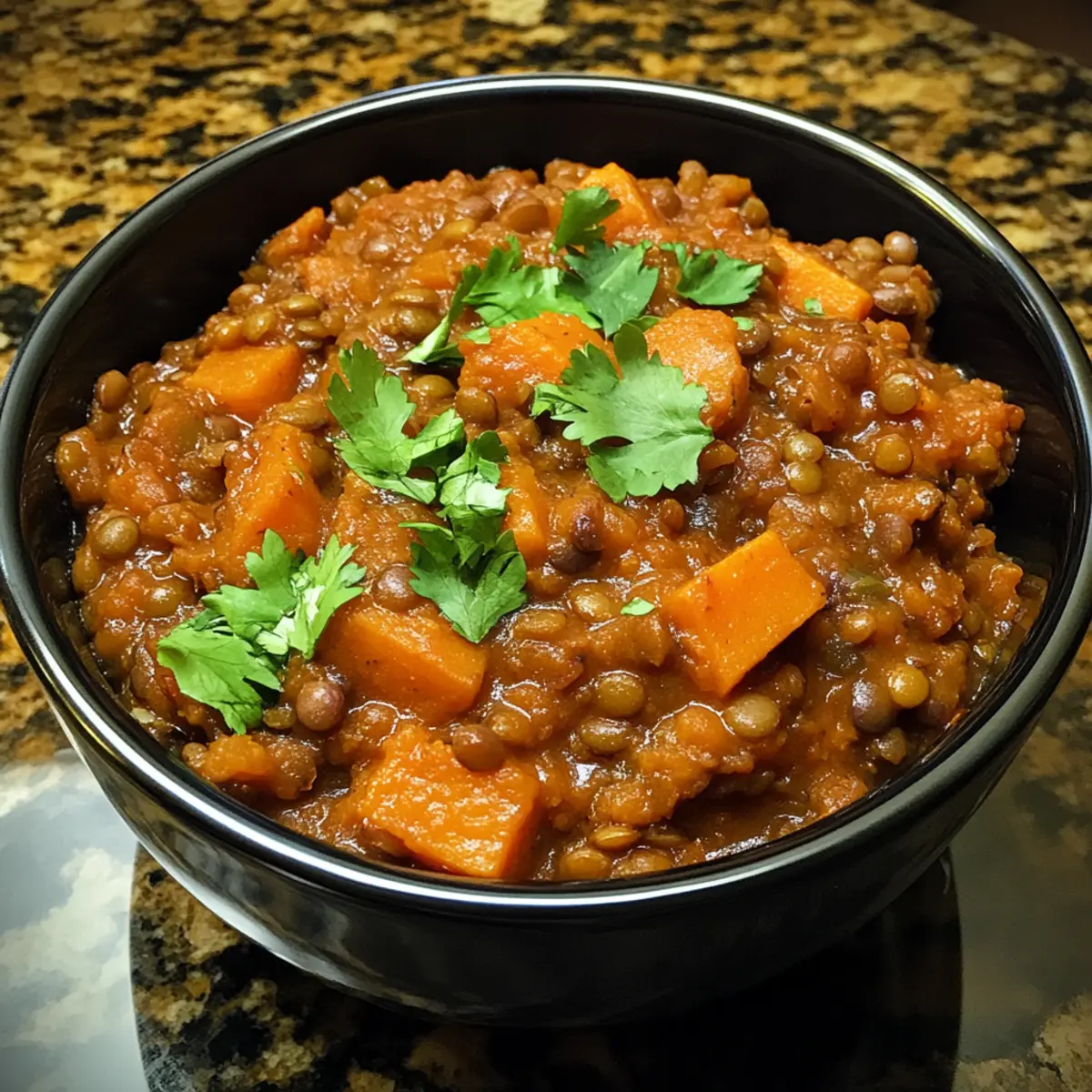 Crockpot Sweet Potato Lentil Mix