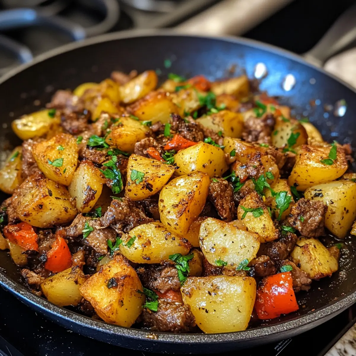Budget Beef Potato Skillet