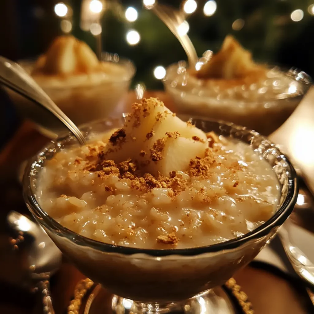 Christmas Pear Rice Pudding