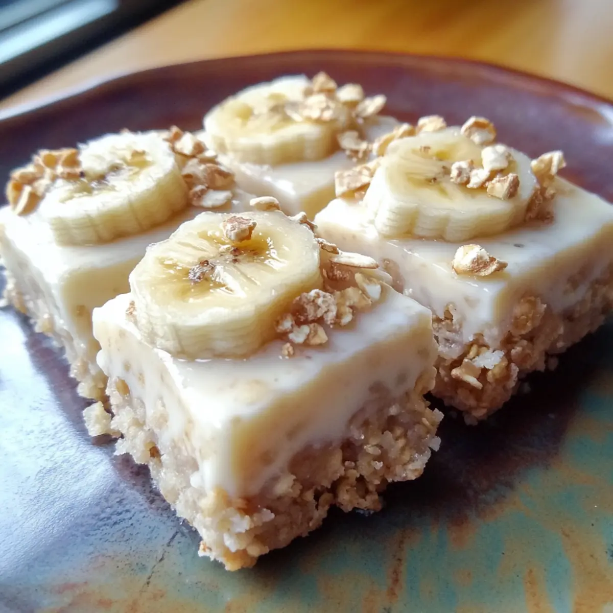 Healthy Banana Yogurt Squares