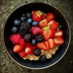 Overnight Oat Berry Breakfast