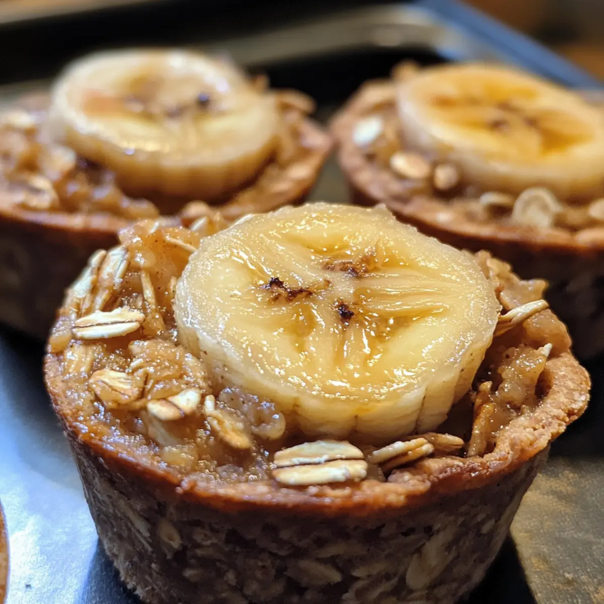 Baked Banana Oatmeal Cups
