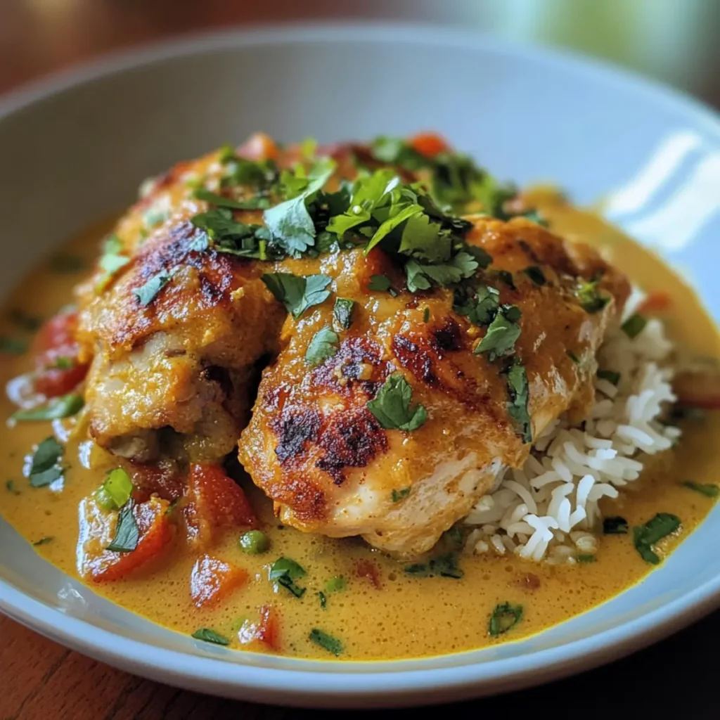 Coconut Curry Chicken Thighs