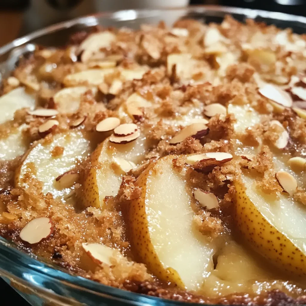 Christmas Pear Almond Bake